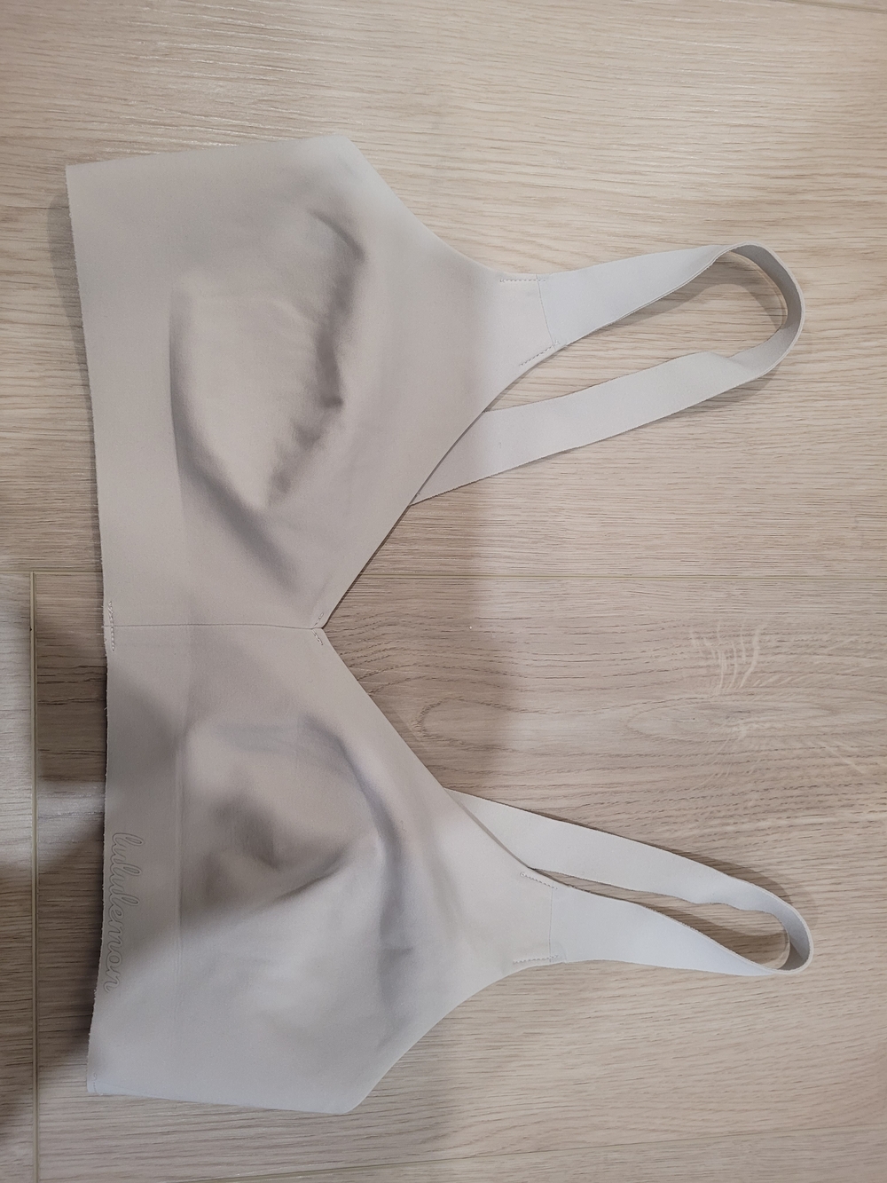 Lululemon Seamless Light Beige Wireless Comfort Bra